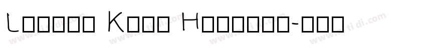 Little Kids Handwri字体转换